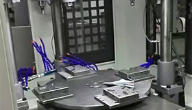 转盘式攻牙钻孔
